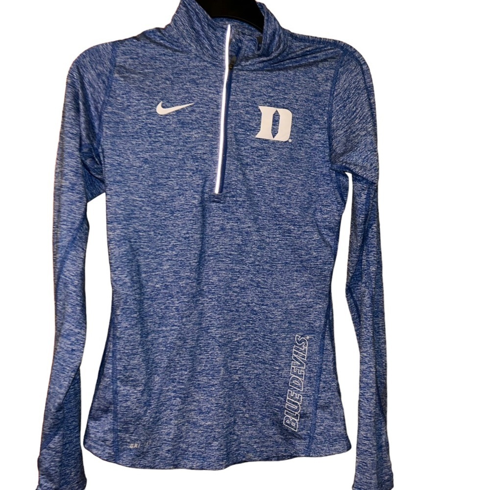 Nike Women Duke University pullover top shirt size xs blue devils